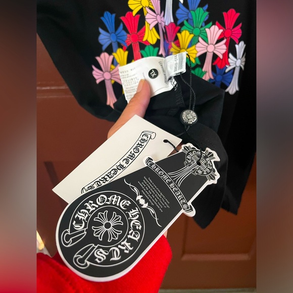 Chrome Hearts Multi Color Cross Logo Short Sleeve T-shirt🔥 - Picture 4 of 6